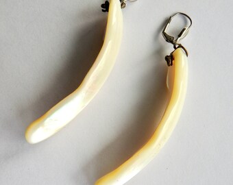 Long Mother of Pearl Earrings