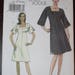 Vogue 8442 UNCUT A-Line Dress Square Neckline Sewing Pattern Very Easy Plus Size 14 16 18 20 V8442