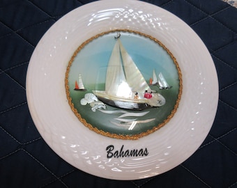 Vintage Abalone Plate 1970,s