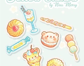 Bear Sweets Vinyl Stickers
