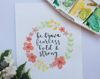 Floral watercolour original