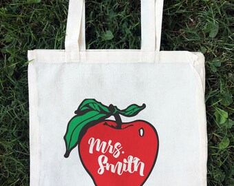 Teacher Tote Bag, Teacher Gift, Teacher Tote, Teacher Appreciation, Teacher Supply Bag, Teacher Lunch Bag, Teacher Bag, Custom Teacher Tote