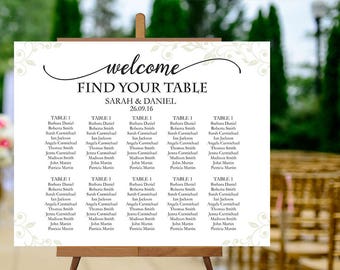 seating chart poster