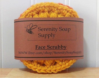 Face Scrubbies - Scrubby Set - Handmade Crochet - Makeup Remover - Exfoliant - Set of 3