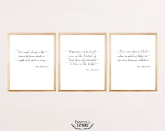 Set of 3 Dumbledore Quote Prints 8x10 Printable, Albus Dumbledore Quote, Harry Potter Quote, Harry Potter Printable