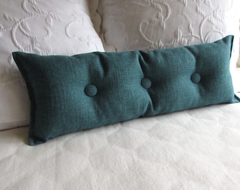 TEAL 9x25 Bolster/lumbar pillow available in many of our fabrics
