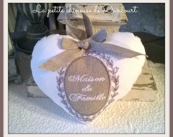 White heart and linen family house