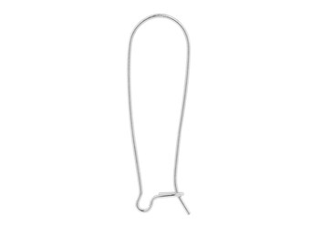 Kidney Ear wires 925 Sterling Silver large 35mm Kidney Ear Wires - 5pairs 15% discounted (2777)/5