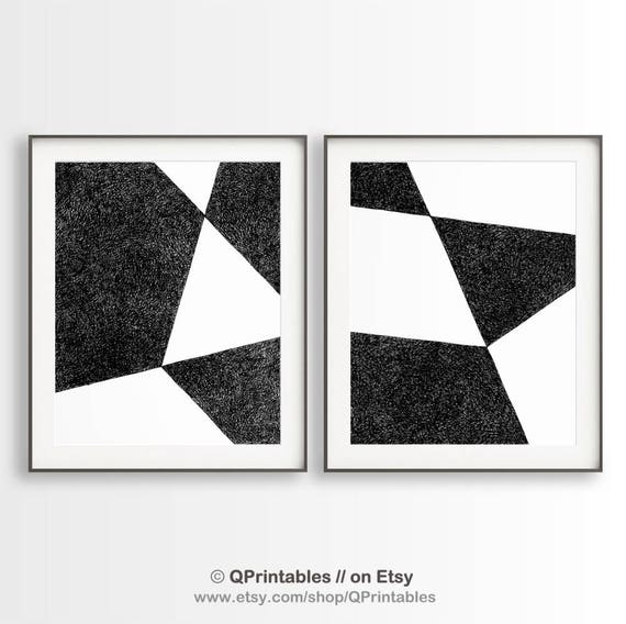 2 geometric drawings set of 2 prints black white diptych triangle art black white prints simple geometric art modern wall art 2 geometric drawings set of 2 prints black white diptych triangle art black white prints simple geometric art modern wall art