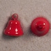 Set of 50 JHB Intl Red Bell Metal Charms 7/16 X 7/16” or 12 X 12 mm lyk0038