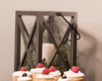 Wood Slice Dessert Stand or Cupcake Stand for Rustic Wedding, Birthday, Party, etc.