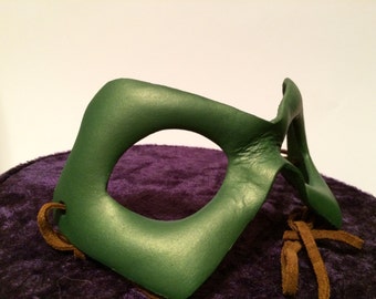 white and green mask etsy