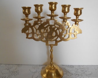 Solid Brass Candelabra
