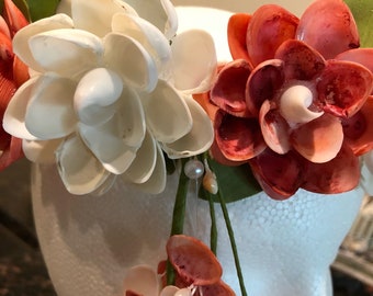 Wedding seashells wreath