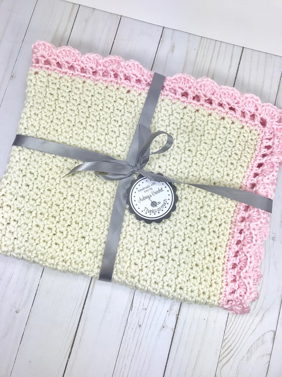 Crochet baby blanket baby blanket cream baby blanket baby