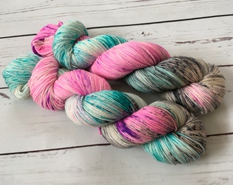 Hand Dyed Superwash Merino/ Nylon Sock Yarn