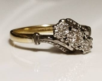 Gorgeous 20's art deco 18ct gold platinum and diamond ring, vintage 18ct gold, vintage platinum ring, art deco engagement ring