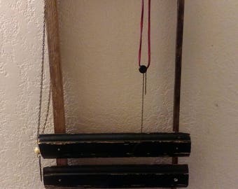 Custom made from vintage beehive wood, paint, other found items. Jewelry, necklaces, sunglass holder. Wood is sanded, stain, finished