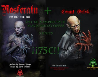 SPECIAL VAMPIRE PACK, 2 busts: Nosferatu+ Count Orlok