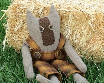 Palmer Puddy Cat Wool Cat Doll Handmade Cat Doll