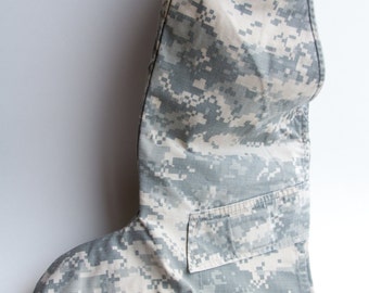 Military Stocking Handmade from U.S. Army ACU Uniform!