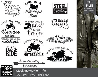 motorcycle svg / biker svg / biker chic svg / svg files / svg bundle / svg for cricut / svg for silhouette / motorcycle life