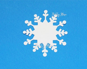 paper snowflakes cutouts white snowflake die cuts paper snowflake cutouts Cardstock Snowflake Snowflake Paper Punch Snowflake decor
