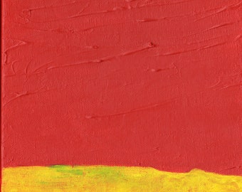 Contemporary Abstract Painting 8 x 10 Artist with Autism