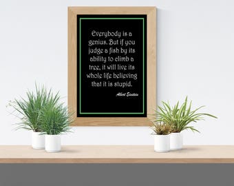 Albert Einstein Quote Genius Is 1 Percent Talent And 99