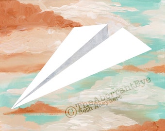 Paper Airplane Giclee Art Print