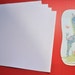 Printable Vinyl InkJet Printer Adhesive Backed 8"1/2 in by 11 in 4 Sheets