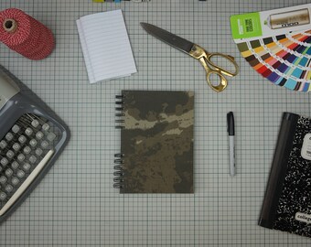 Dark Green Camouflage Sketchbook A5 portrait