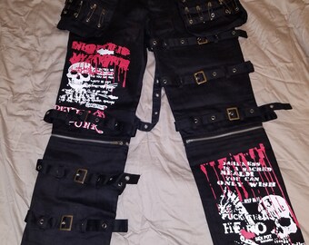 Nie getragen schwarze Alternative Frauen, Gothic Hose Punk Hose