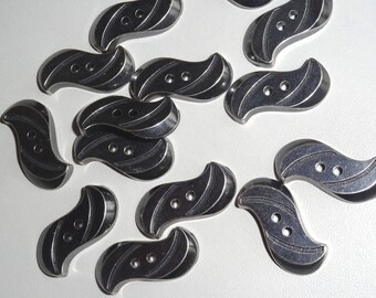 Lots of 12 silver buttons buttons