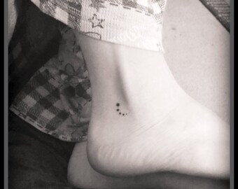 Temporary tattoo star tattoo ankle tattoo fake tattoo
