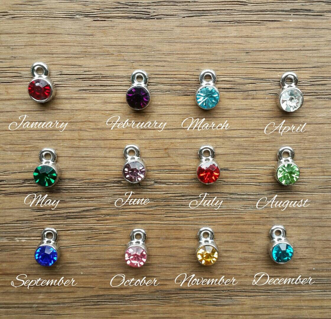 Birthstones birthstone charm add on add a birthstone