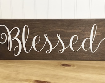 Blessed sign | Etsy