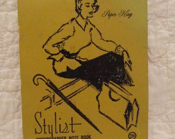 Vintage Notebook Stenographer Stylist Paper King SALE