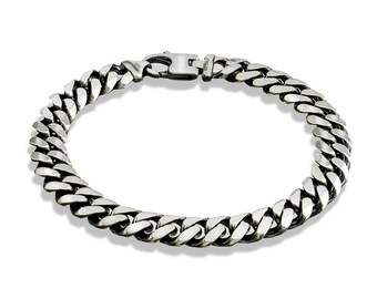 Diamond Cut Curb Chain Bracelet