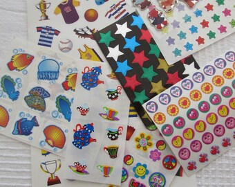 Set of 8 plates d´autocollants or stickers