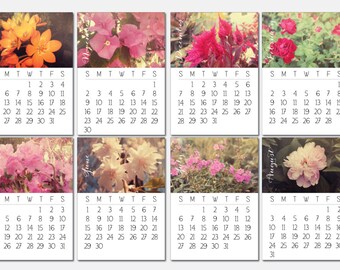 2018 Floral Calendar - Desk Calendar, Comb Bound, Wall Calendar, or Single Pages