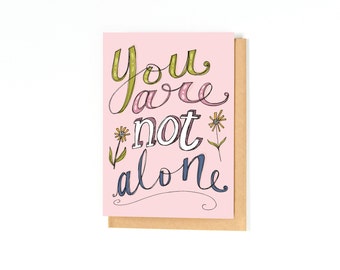 Thinking Of You Card - Sympathy Card - Encouragement Card - Greeting Card - Just Because Card - Blank Inside - I'm Sorry Card