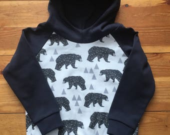 2T - Organic Cotton Hoodie with Lined Scuba Hood