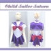 Child's Sailor Saturn Costume Cosplay Costume Size Girls 18mo 2 3 4 5 6 7 8 9 10 11 12 14 Sailor Moon