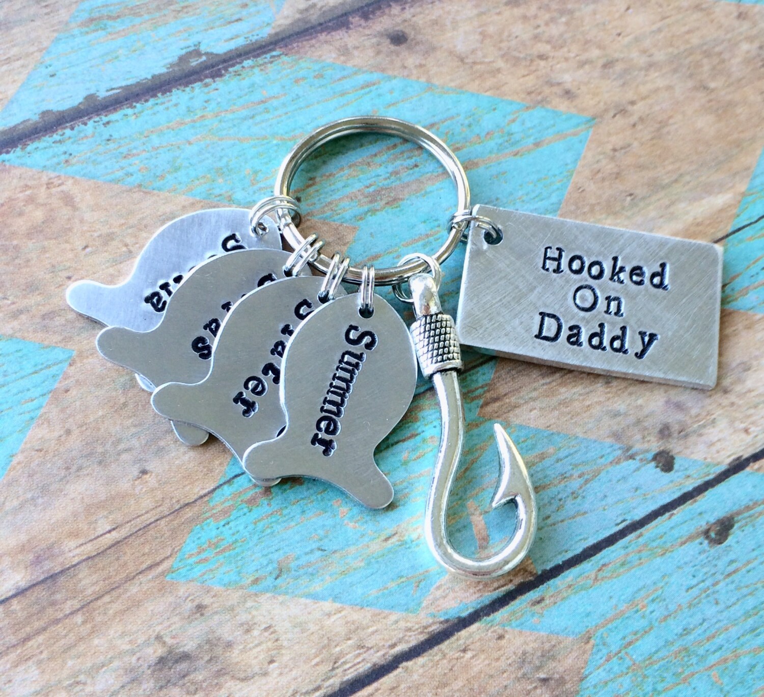 Daddy Keychain Father's Day Gift dads best catch