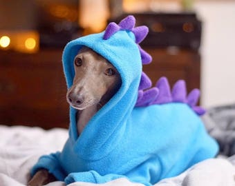 Dinosaur Fleece Onesie© for Italian Greyhounds