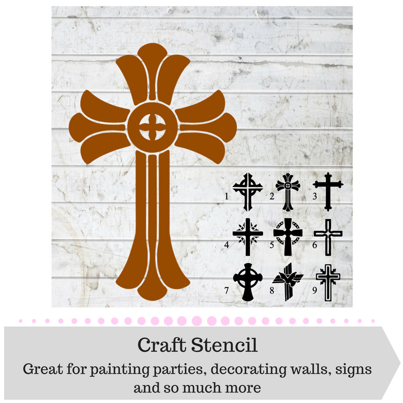 Cross Stencil Religious Stencil Art Stencil Craft cross-stencil-religious-stencil-art-stencil-craft