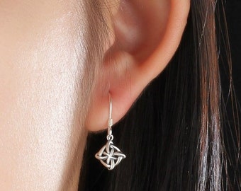 Celtic Knot Earrings Sterling Silver For Women