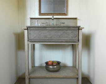 ON SALE - Drop-in Farm Sink Bathroom Vanity