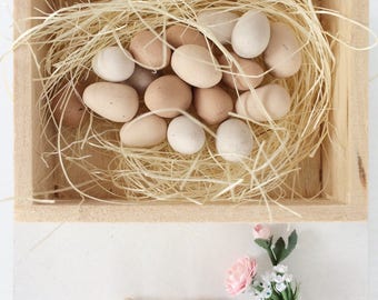 Miniature Eggs - Fresh Eggs for Dollshouse - Miniature Food - Dollshouse Food - 1:12 scale food - polymer clay food - eggs for mini scene